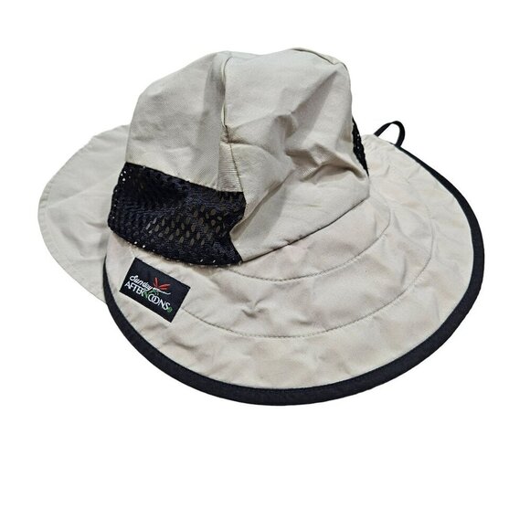 Sunday Afternoons Sun Hat With Ventilation & Adjustable Strap Beige & Black sz M - Picture 1 of 9